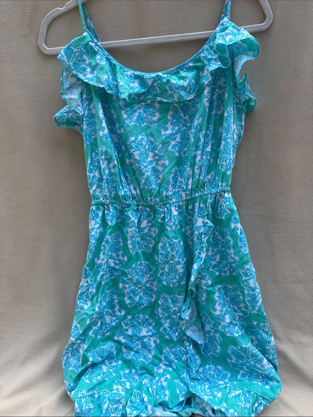 Lilly Pulitzer Blue and Green Midi Dress